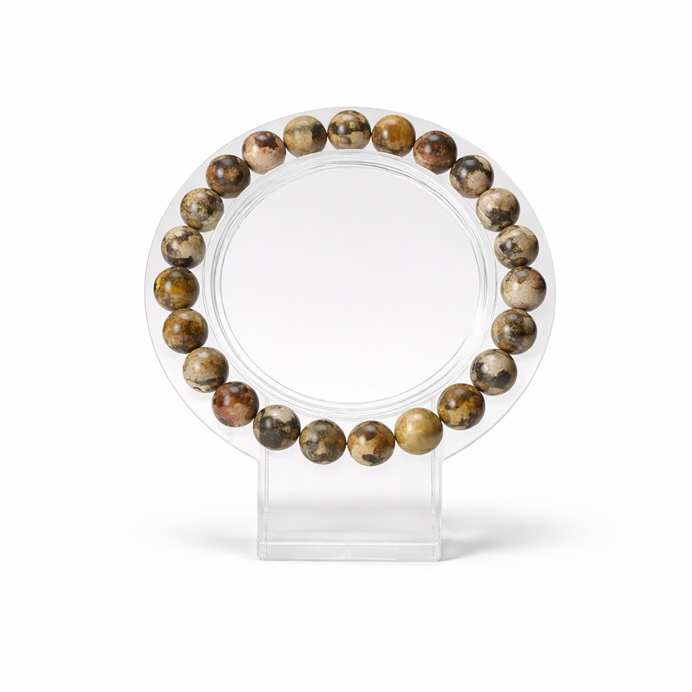 8mm Leopard Skin Jasper Bracelet